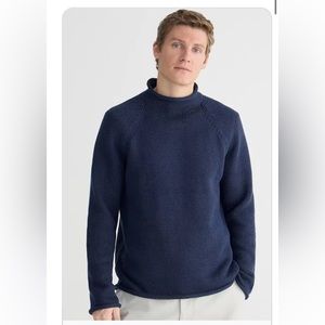 Jcrew 
Unisex 1988 cotton rollneck™ sweater

Item: J0782

Color: NAVY